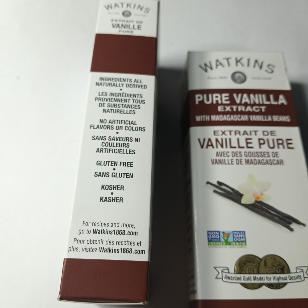 (2) Watkins Pure Vanilla Extract 2 oz. (Liquid, Ambient, Plastic Container)