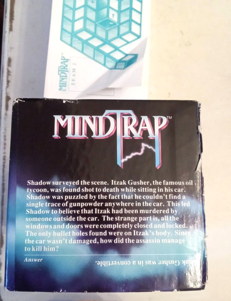 MindTrap Puzzle Solving Game VTG Original 1st Edition Pressman 1991 Complete