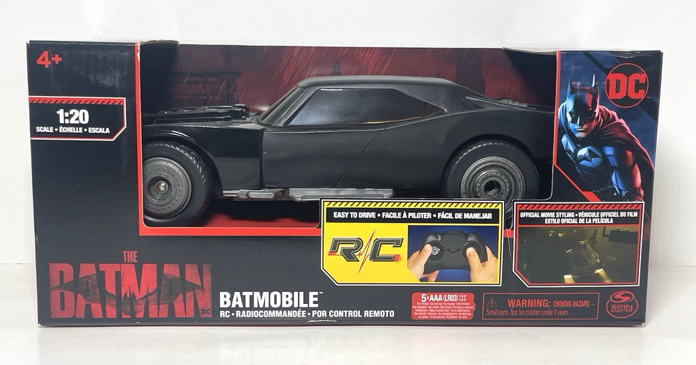 DC The Batman Batmobile RC Remote Control Car 1:20 Scale
