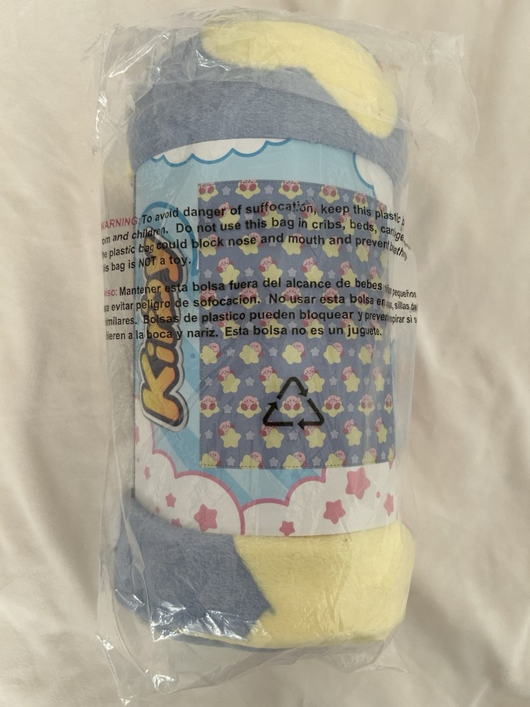 Kirby Plush Throw. Color: Light Blue Size: 40x50