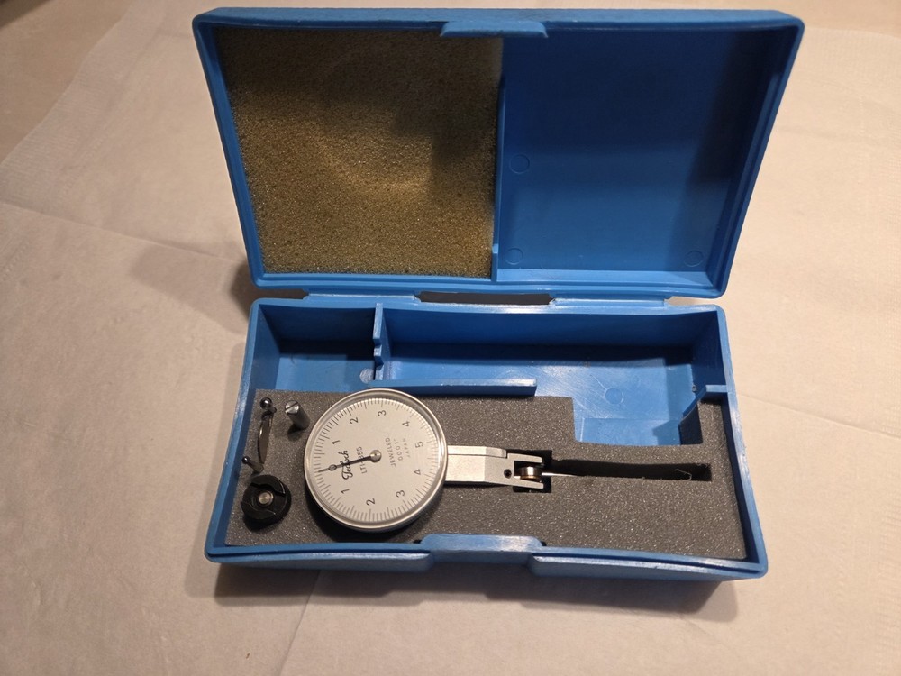 Teclock LTI-355 .0001 Dial Test Indicator with Accessories and Case