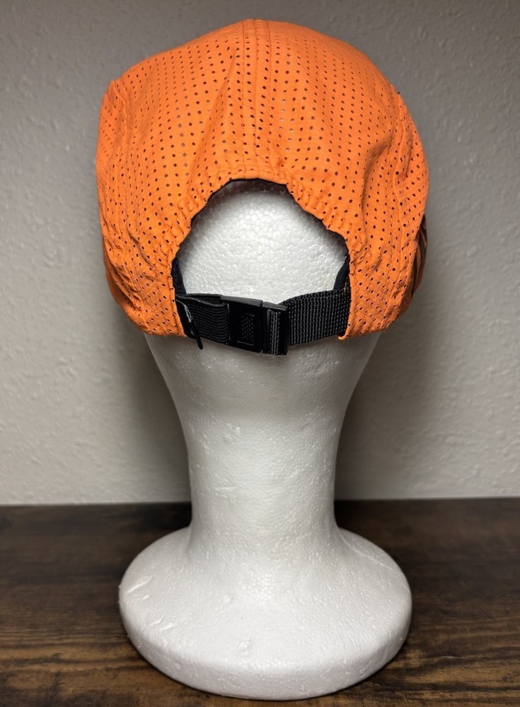 Rnnr Hat Cap Orange Strap Back No Shortcuts LASD24 Panel Tailwind Running Mesh