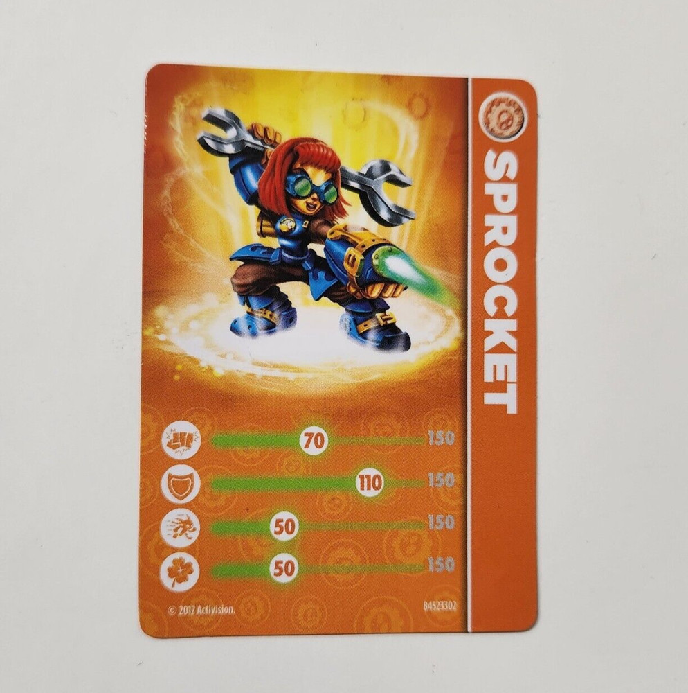 Skylanders Giants Sprocket Figure With Card