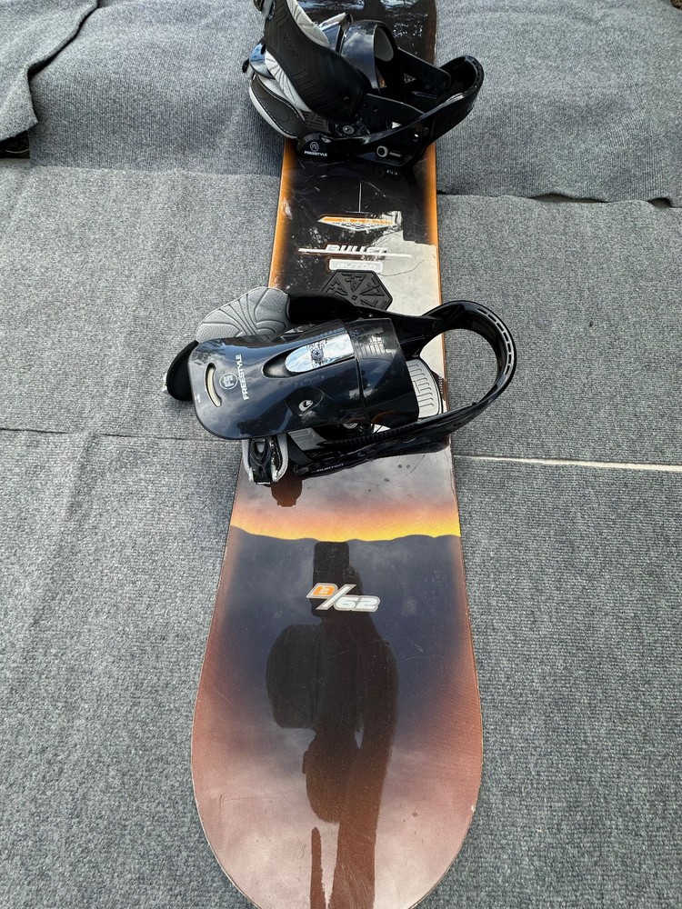 Burton Bullet Snowboard With Bindings.