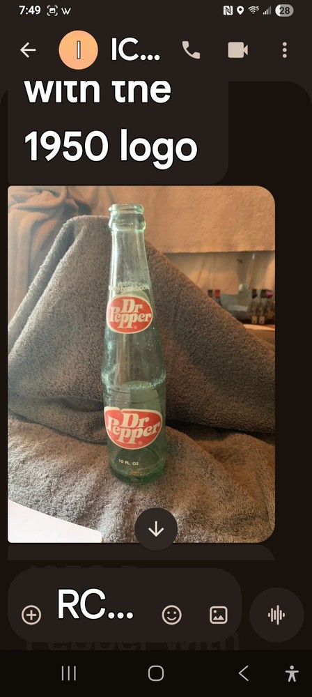 Dr Pepper Vintage Bottle
