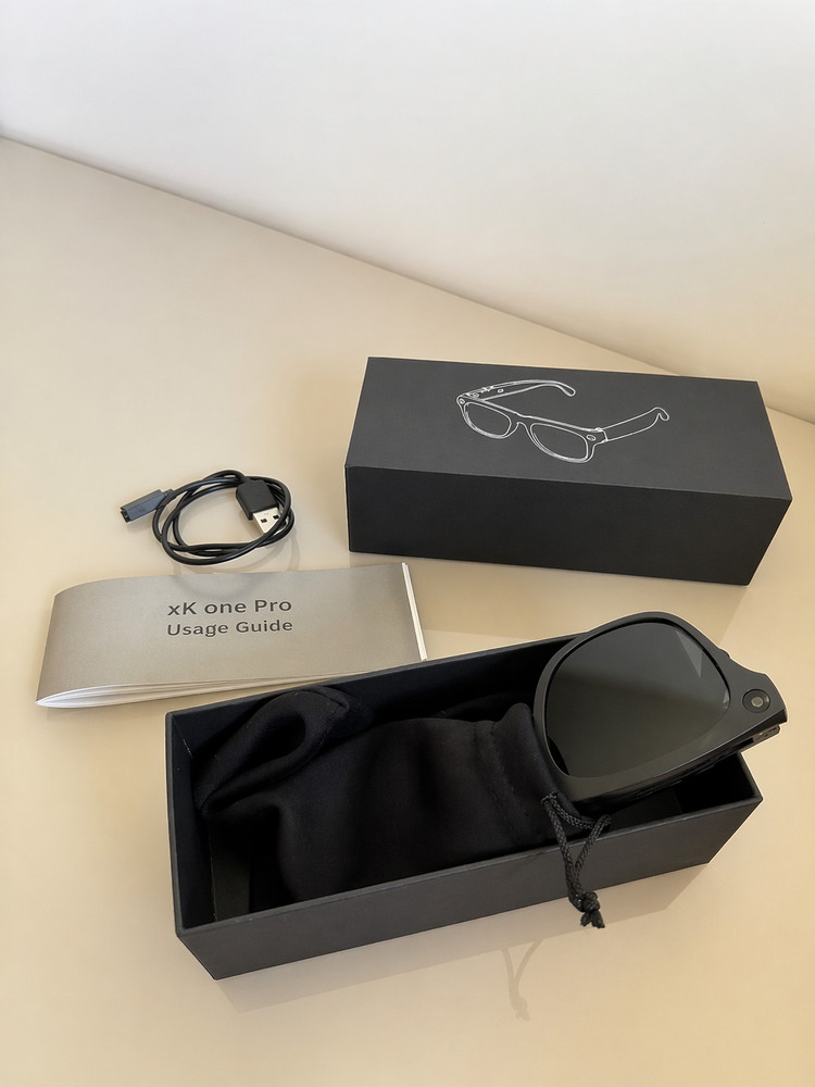 XK One Pro AI Smart Glasses HD Camera Bluetooth Touch Control