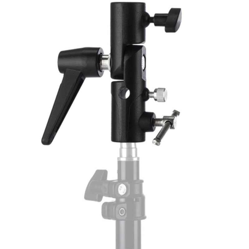 H-Type Support Bracket Holder for Camera Speedlight Flash Tripod Light Stand