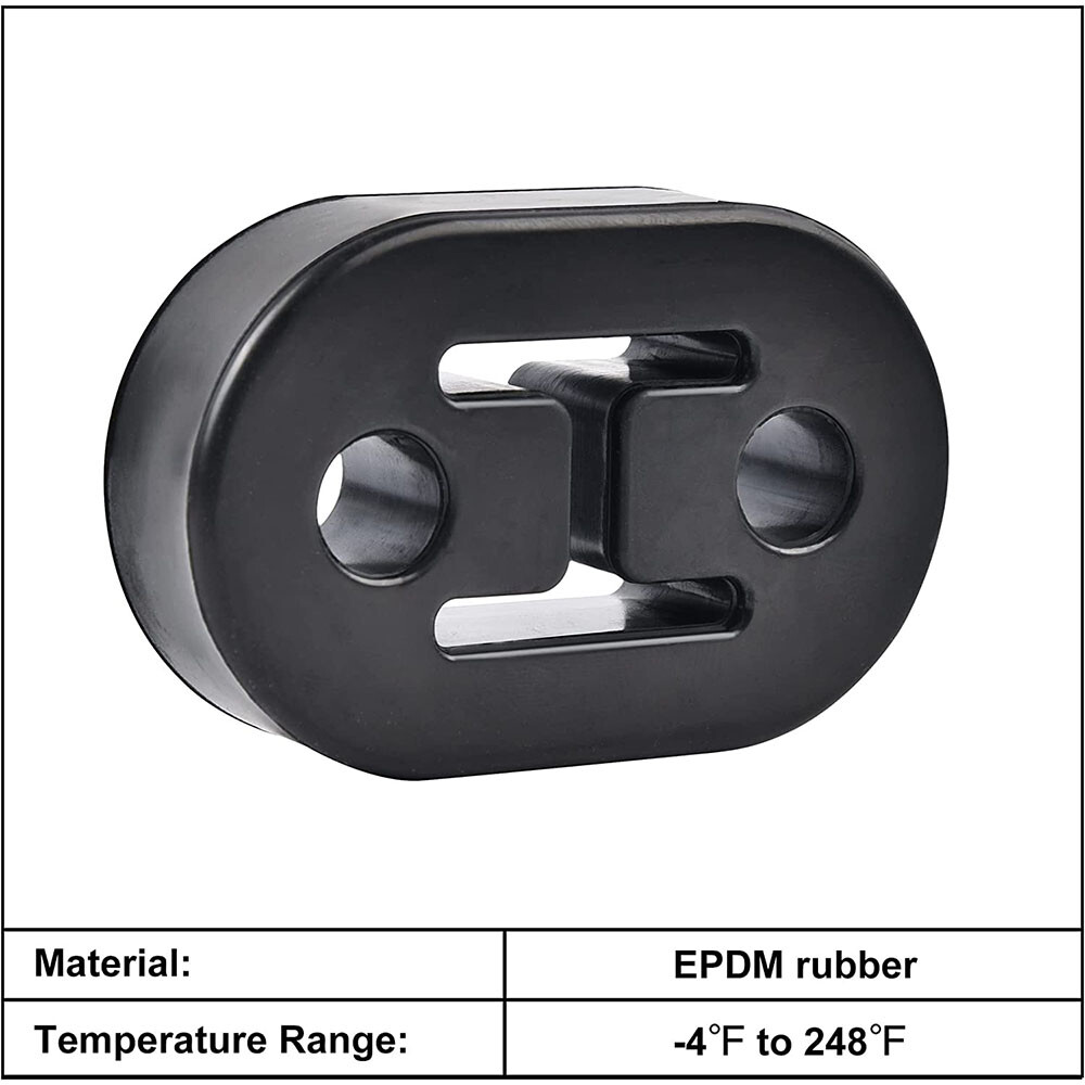 4PACK Heavy Duty Rubber Exhaust Tail Pipe Mount Bracket Hanger Bushing Insulator