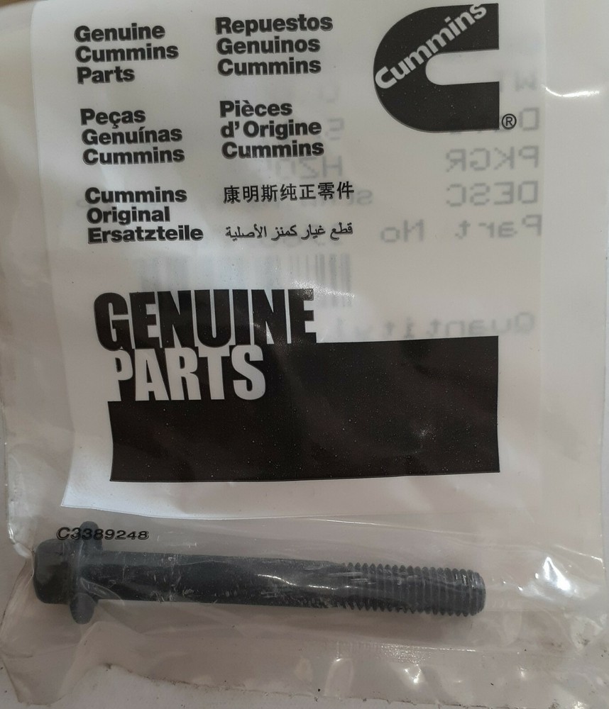 Cummins OEM SCREW,HEX FLANGE HEAD CAP 3966976