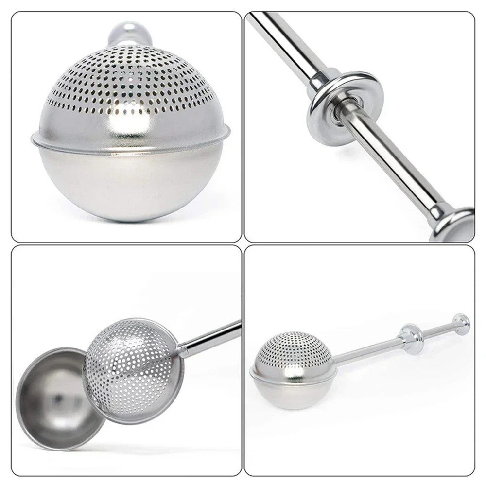 Long-Handle Tea Infuser – Stainless Steel Reusable Strainer for Loose Leaf