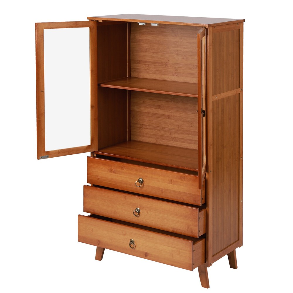 Accent Storage Cabinet with 2 Doors Buffet & Sideboard Decorative Cabinet