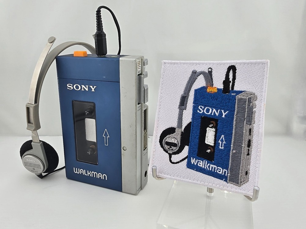 Sony Walkman TPS-L2  Hook & Loop Embroidered Patch