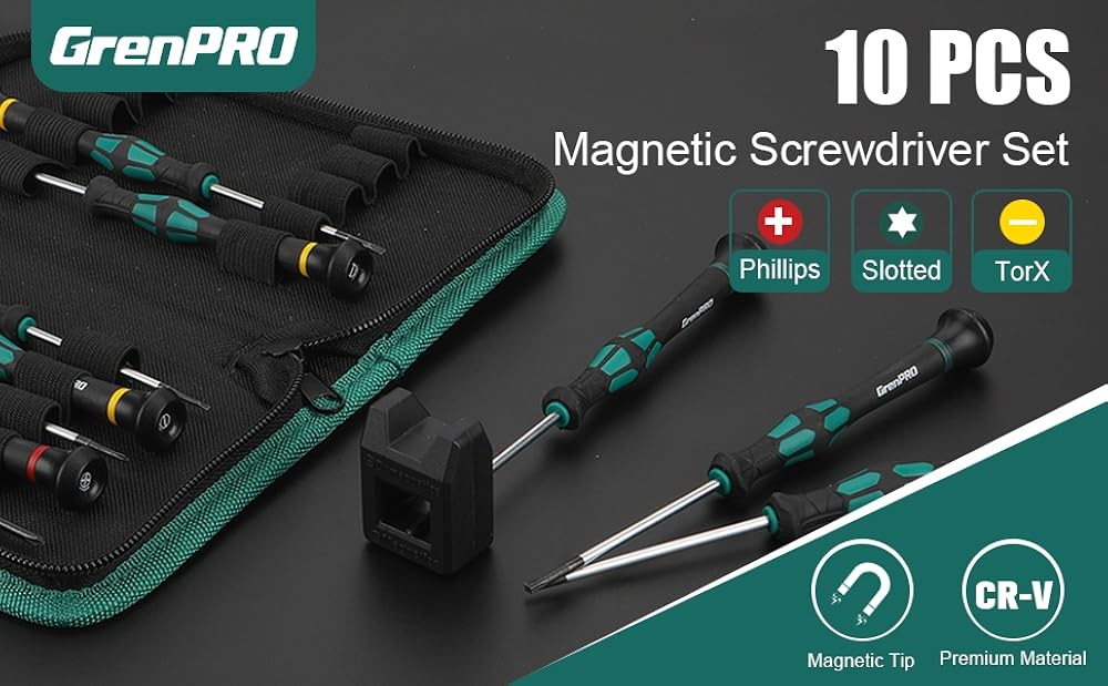 Precis Screwdriver Set, Magnetic Small Screwdrivers with