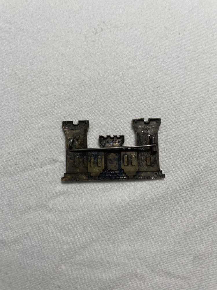 WWI Oversized Officer Collar Insignia Engineer Corps