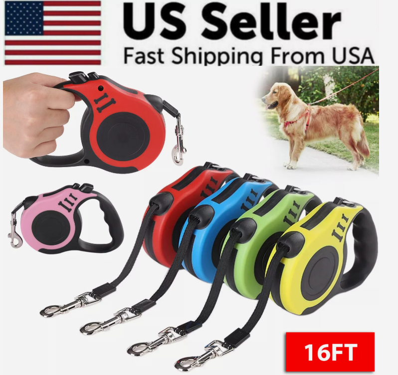 Automatic Retractable Dog Leash Pet Collar Automatic Walking Lead