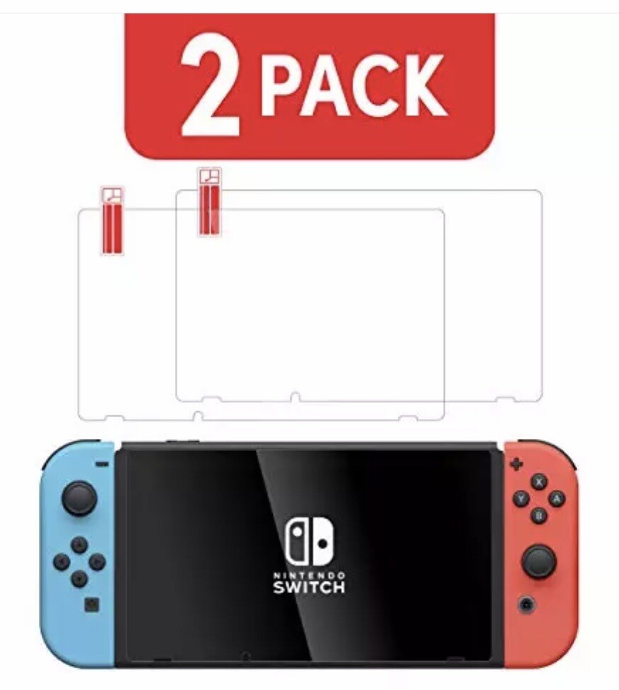 Screen Protector for Nintendo Switch 2 Pack by TalkWorks - Scratch Resistant HD