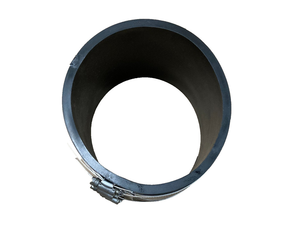 Fernco 6x6 PVC Coupling Connector with Clamp/Shearing Ring, Strong Back Flexible