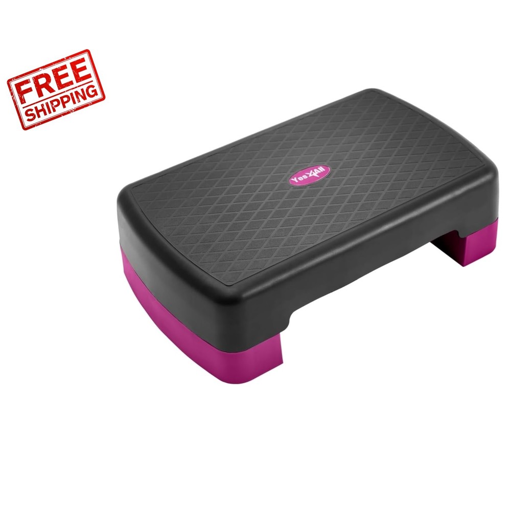 Versatile 18.9" Aerobic Step Platform with 2 Risers - Ideal for Home Workouts