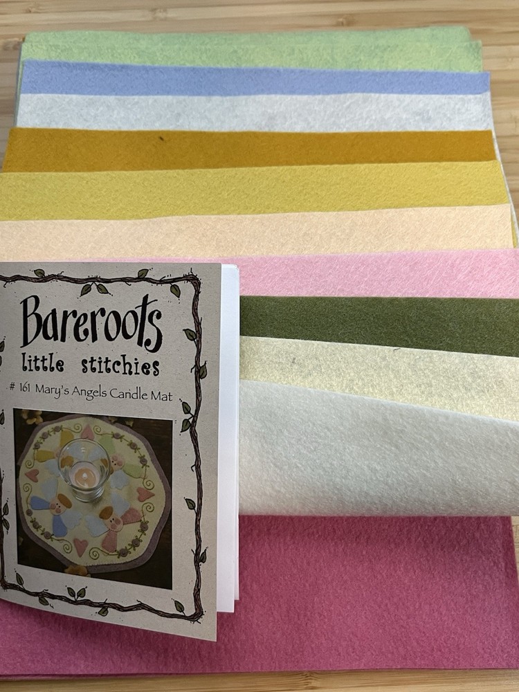 Bareroots - Mary’s Angels Candle Mat Pattern & all Wool Felt Needed!