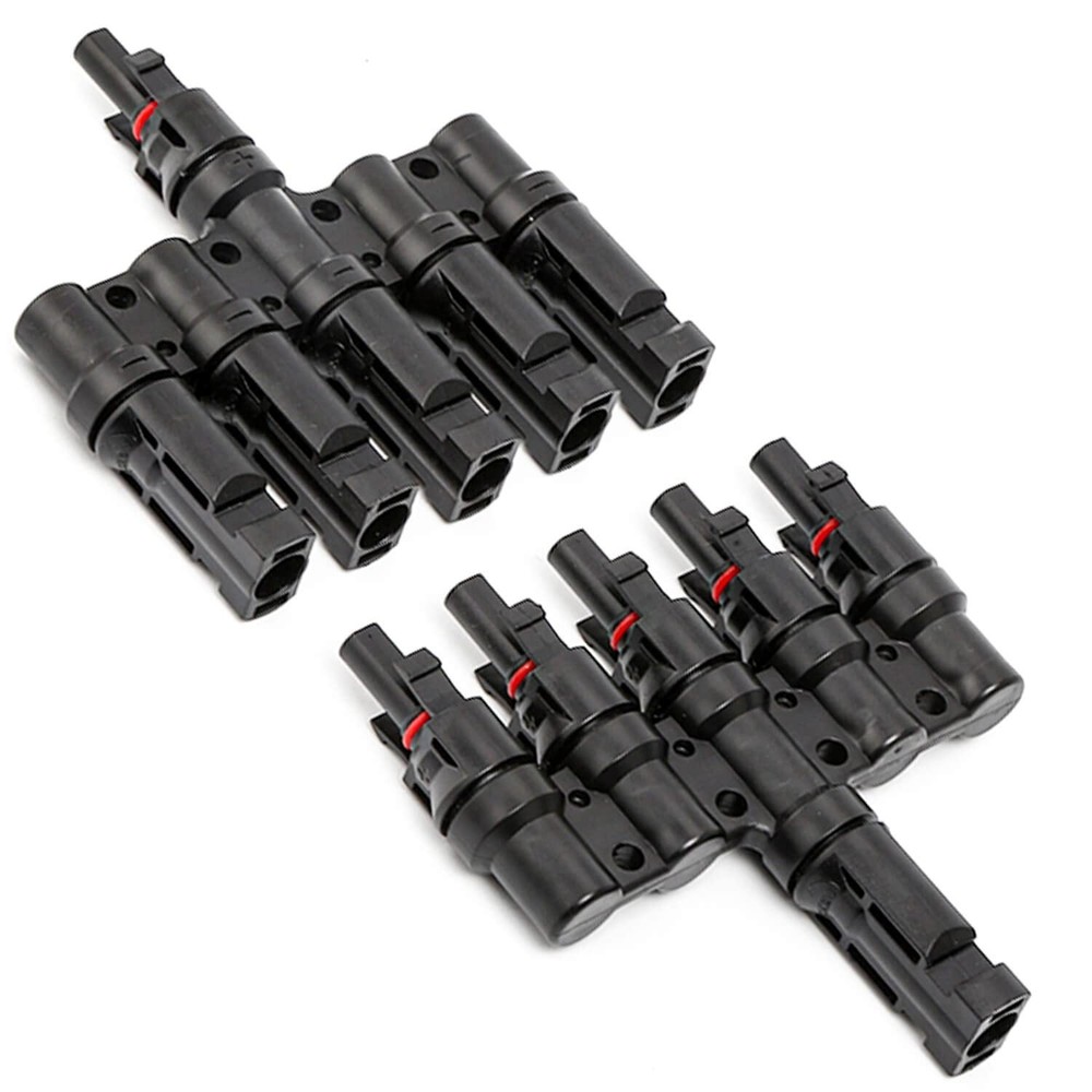 5 to 1 Solar Panel Connector - 5 Way Branch DIY Mount Tool Solar Parallel Con...