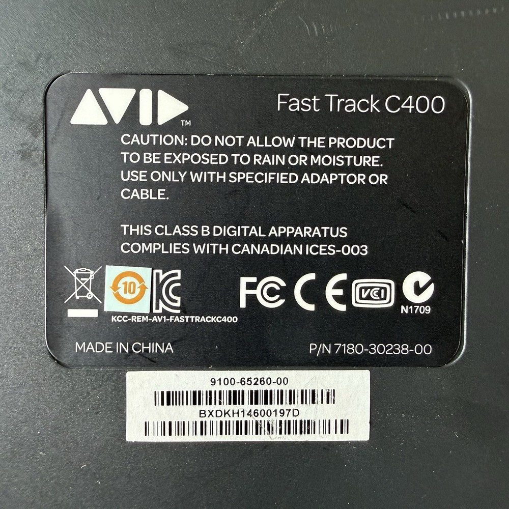 M-Audio Fast Track C400 USB Audio Interface, MIDI/S/PDIF, 2 Mic/Line Inputs