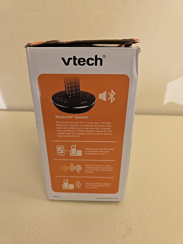 Vtech LS6381-2 Answering System w/ Bluetooth Speaker, 2 Handsets