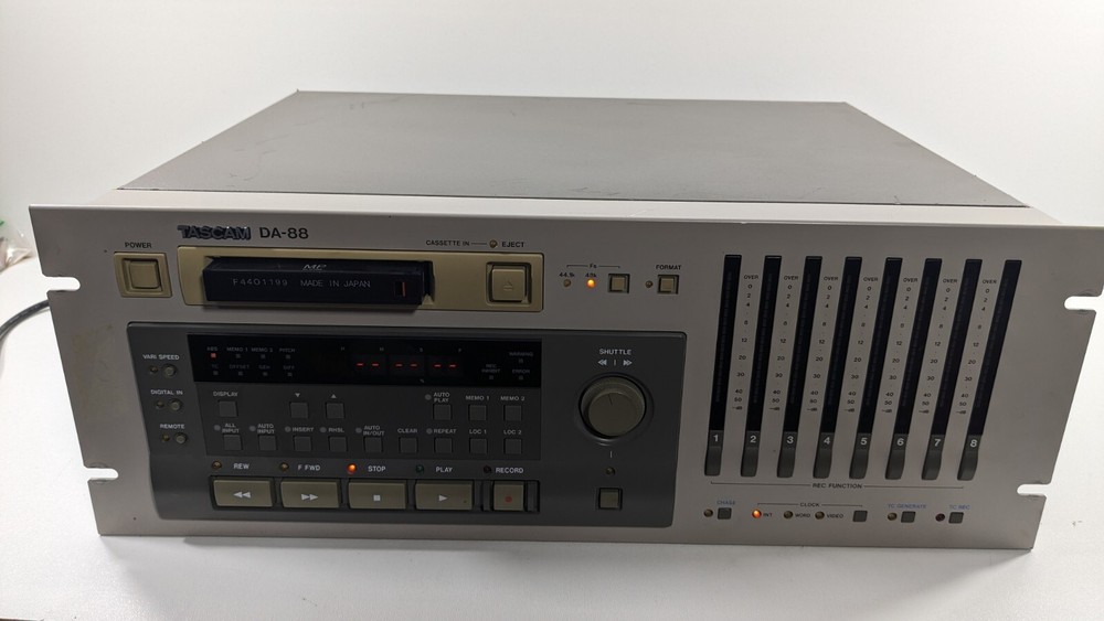 Tascam DA-88 Digital 8-Track Recorder with Synch connection board