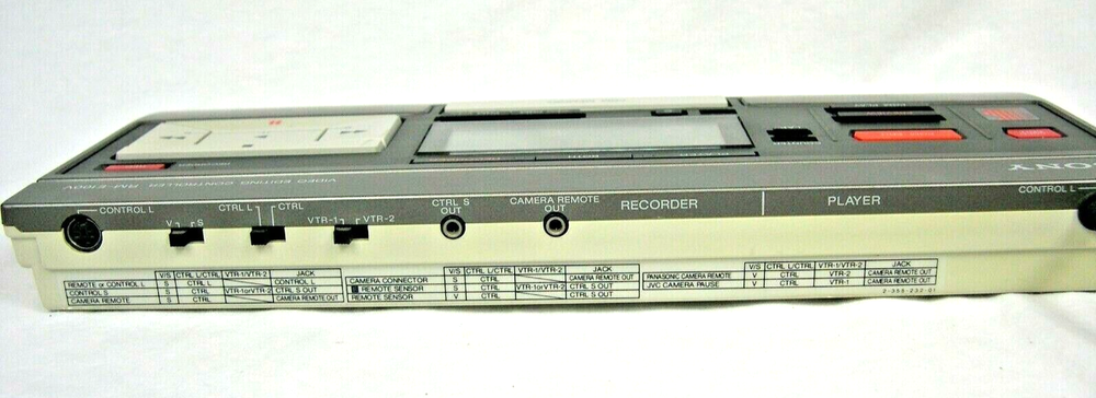 Sony RM-E100V Video Editing Controller and manual