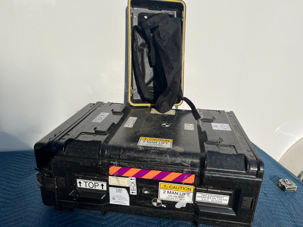 Rackmount 05U x24 General Dynamics Slide Out Composite Rack ShockMount Hard Case