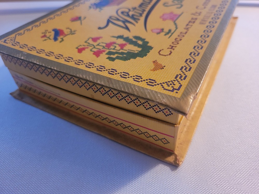 Vintage Whitman's Sampler Empty Cardboard Box 16oz Chocolate & Confections