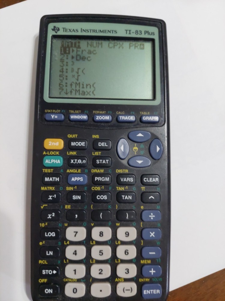 texas instruments ti-83 plus calculator