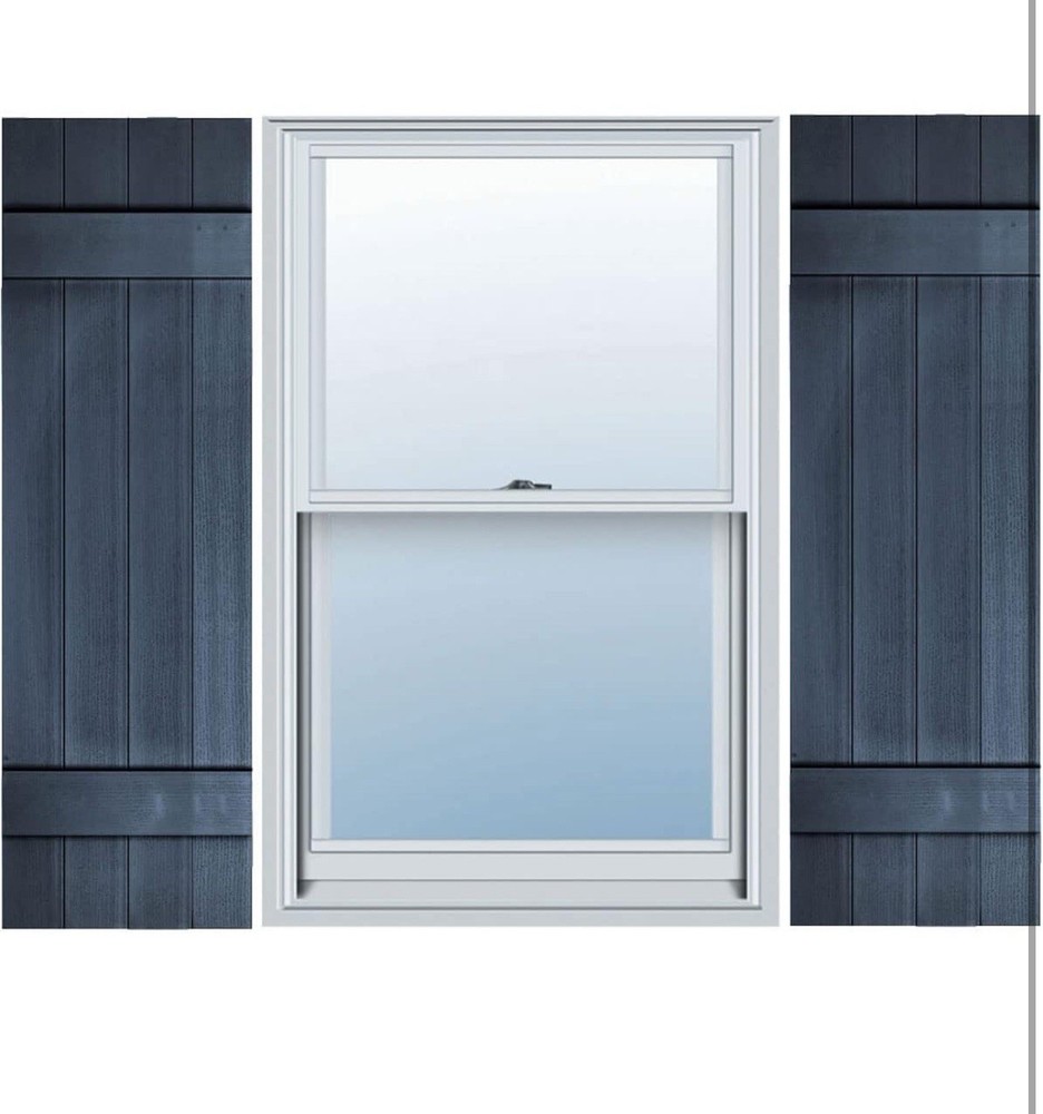 Builders Choice 2 Panel Indigo Blue Shutters 51”h