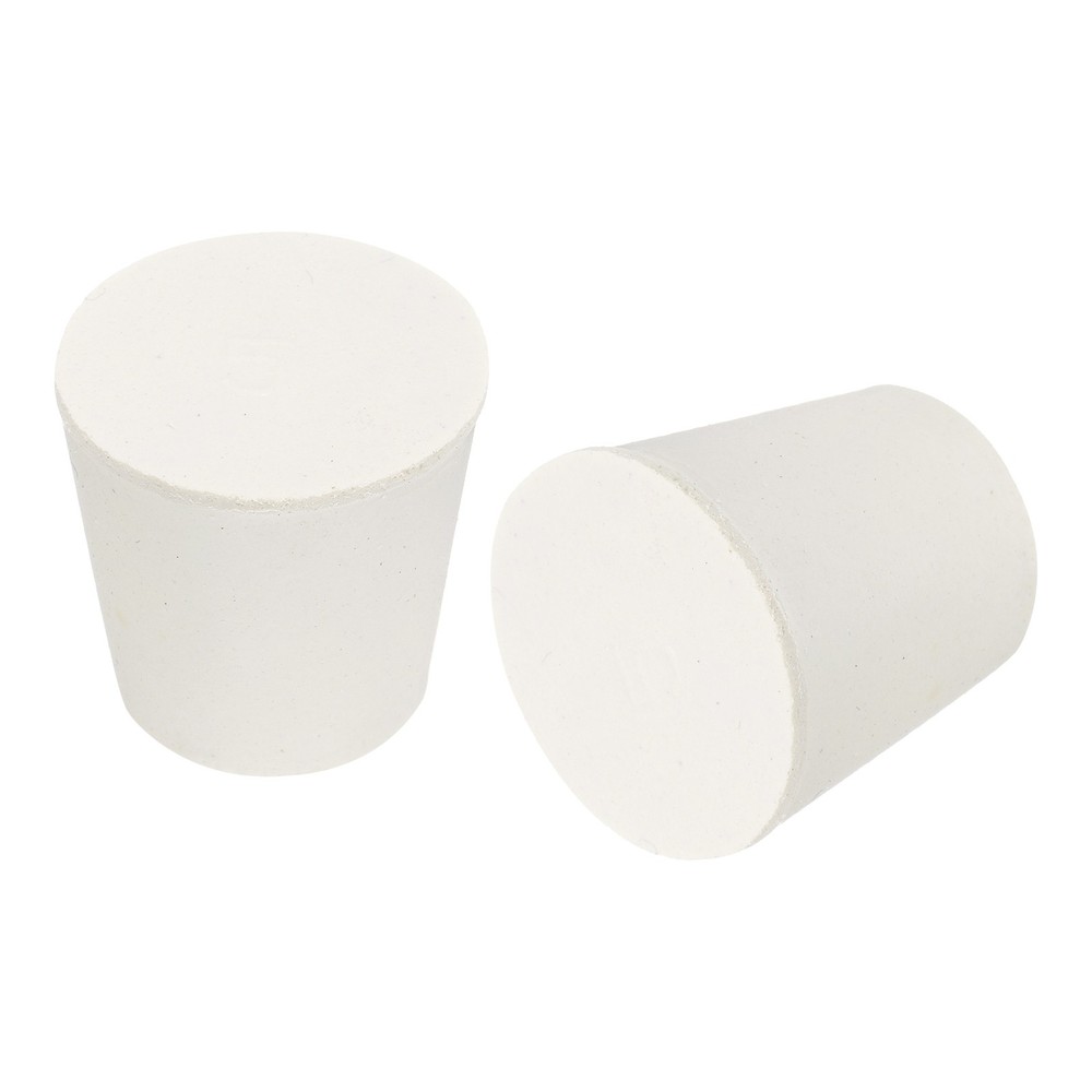 Tapered Shaped Solid Rubber Stoppers 22mm to 29mm, 6 Pcs Lab Rubber Plugs