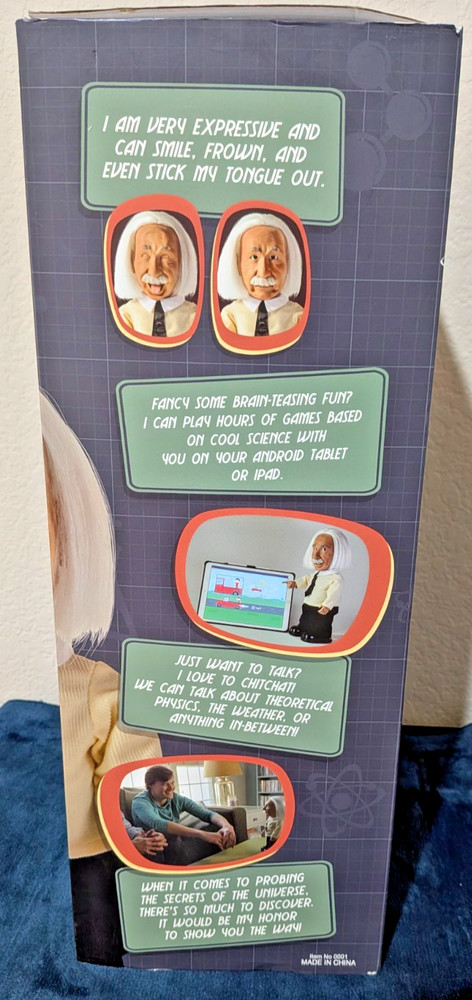 Professor Einstein Interactive Robot Educational Toy Tested No Battery Included