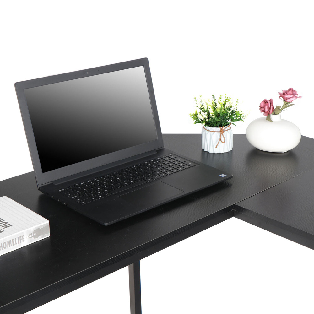 66" L-Shaped Desk Corner PC Laptop Study Table Workstation Computer Desk Office