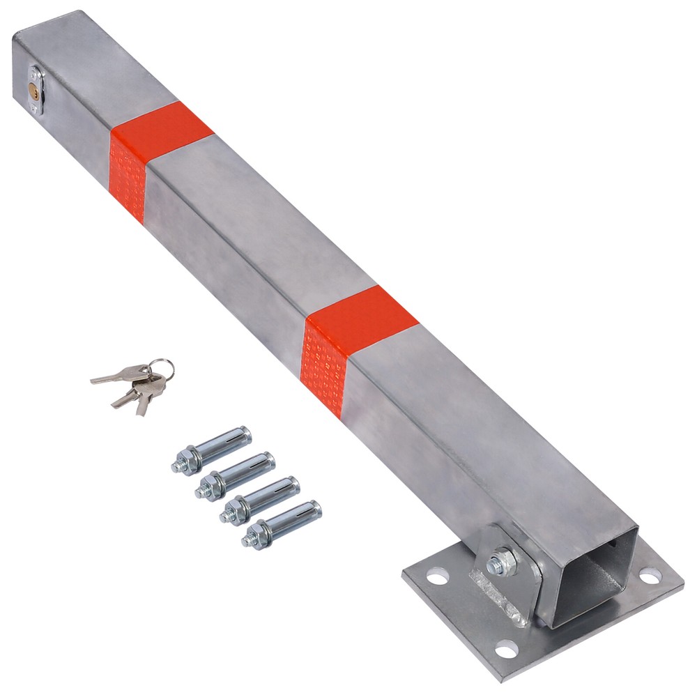 Square Heavy Duty Foldable Bolt Down Security Parking Post Bollard Driveway