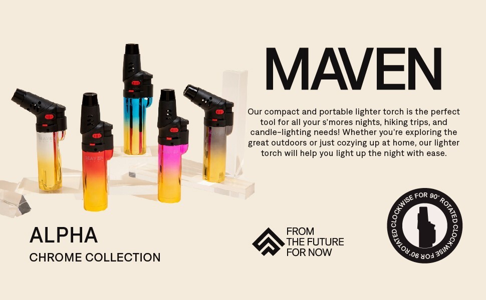 😎2 x MAVEN ALPHA CHROME ✨ JET FLAME TORCH LIGHTER 🌟 REFILLABLE & ADJUSTABLE 🔥