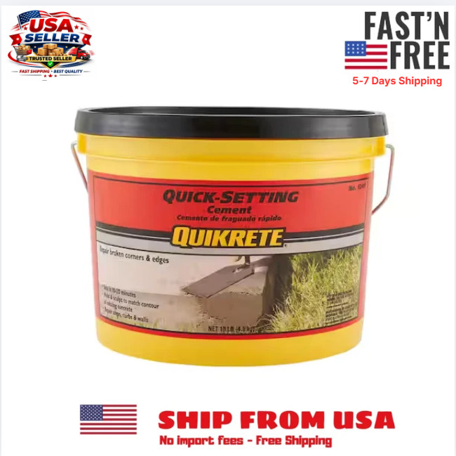 10 lb. Quick-Setting Concrete Mix - Fast and Easy Cement Solution NEW