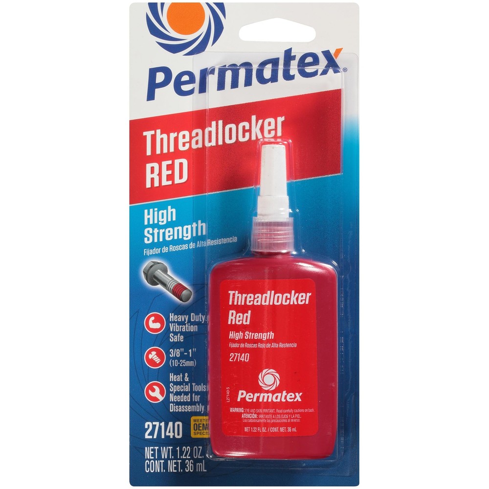 Permatex 27140 36 Ml #271 High Threadlocker