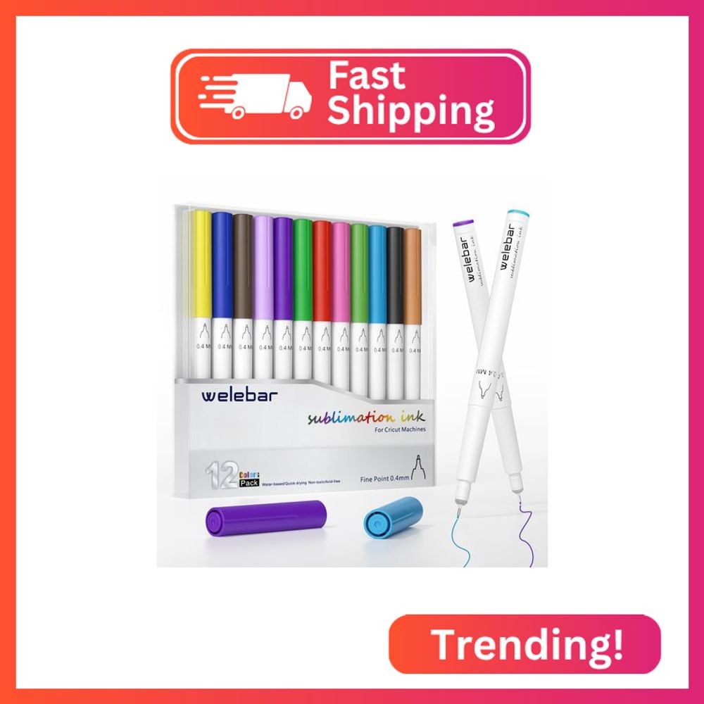 Welebar 12 Pack Infusible Pens Compatible with Cricut Maker 3/Maker 4/Maker/Expl