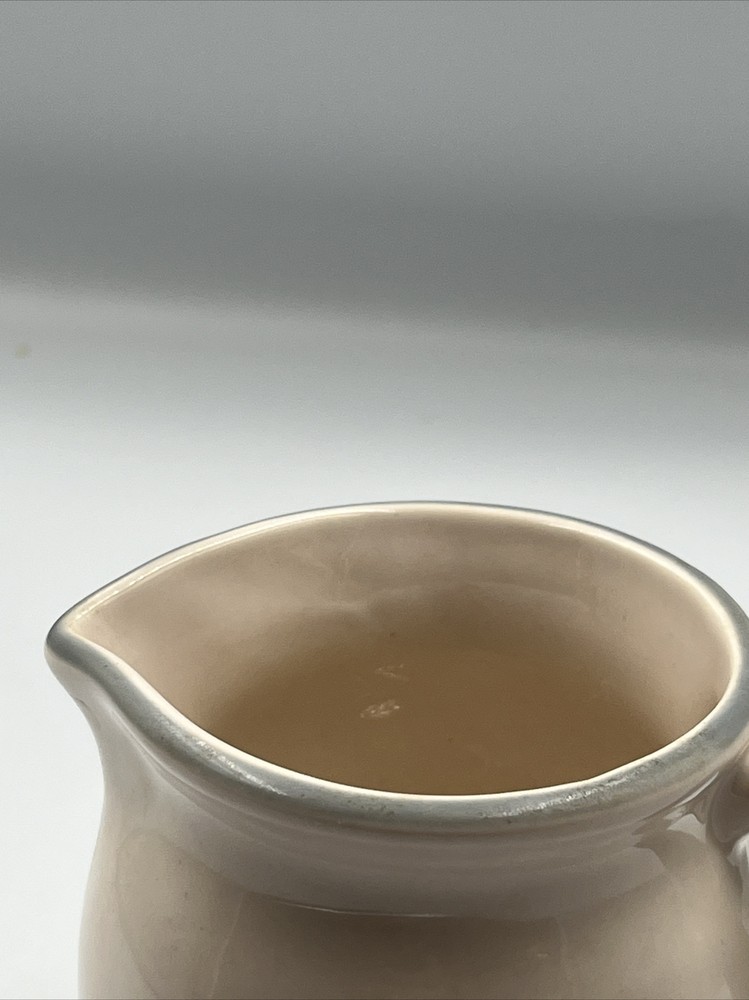 Vintage Creamer. Pfaltzgraff Juniper Pattern. Ceramic. White. Turquoise & Mauve
