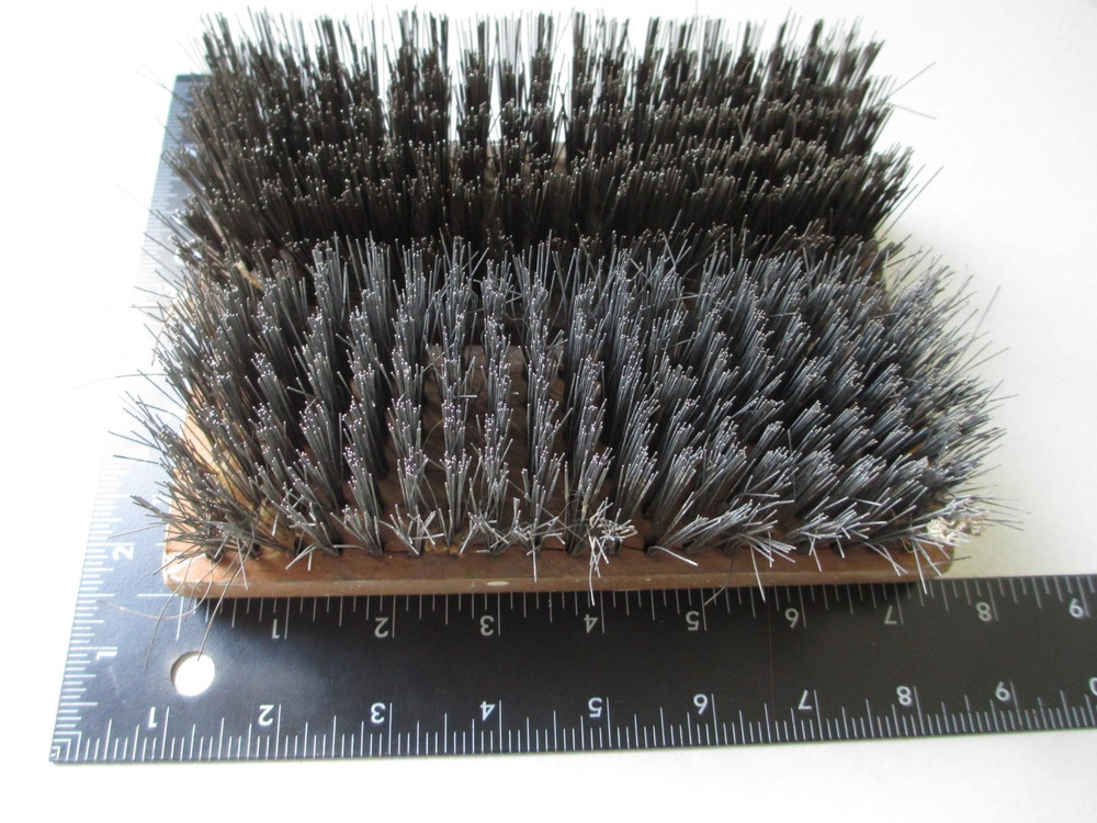 2 x Vintage USED Large Wire Brushes