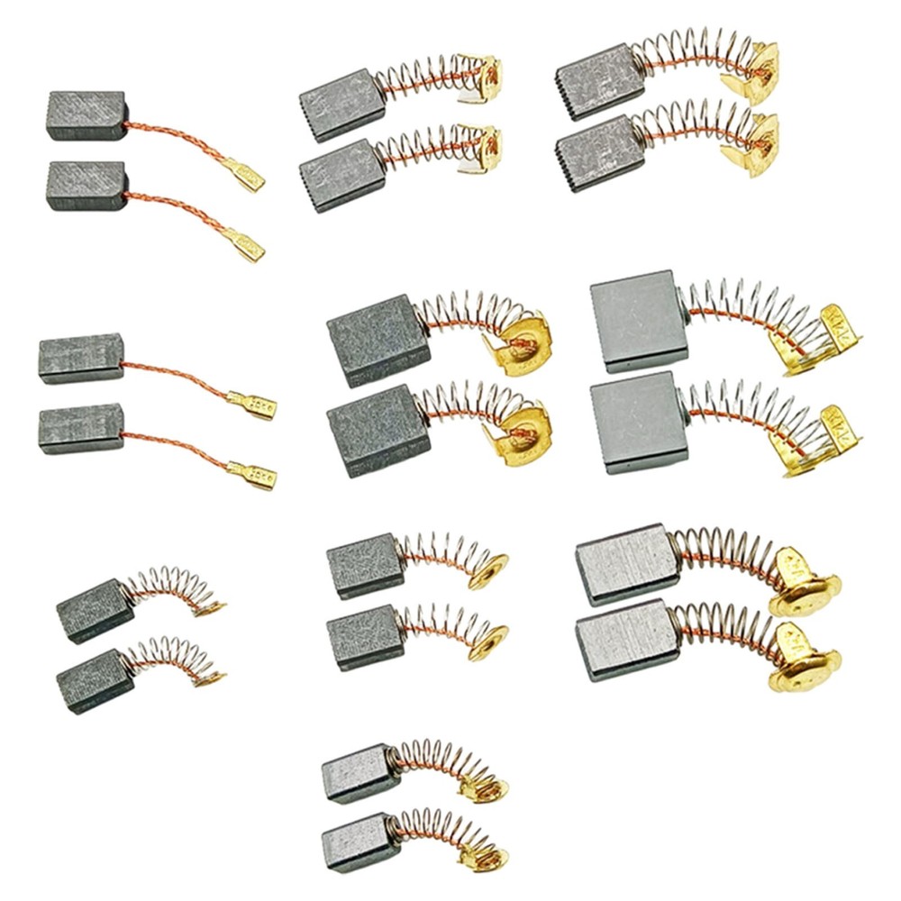 20Pcs Carbon Brushes Replacement Set for Electrical Motor Assorted Sizes