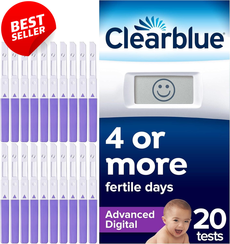 Advanced Digital Ovulation Test 20 Pack Fertility Predictor Sticks - US