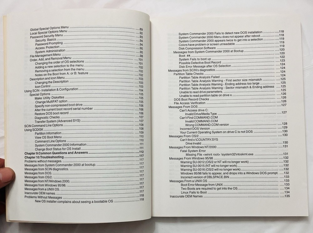 System Commander 2000 User Manual VCOM Partitioning Guide Windows Linux PB Vtg