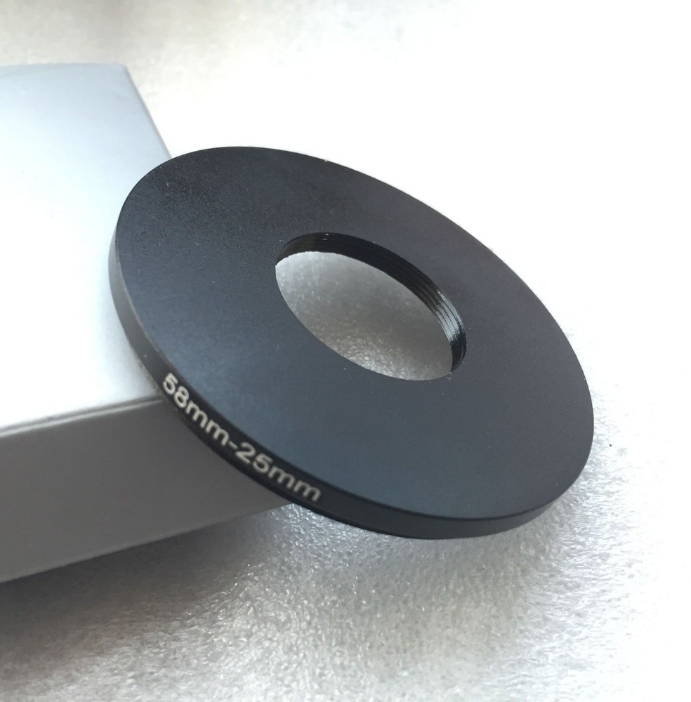 Nikon CFI M25 microscope objective to M58 58mm filter adapter