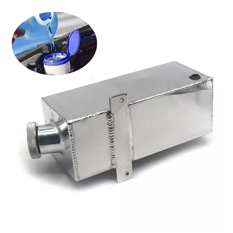 1.7L Aluminium Windscreen Washer Bottle Intercooler Spray Tank With Cap Silver