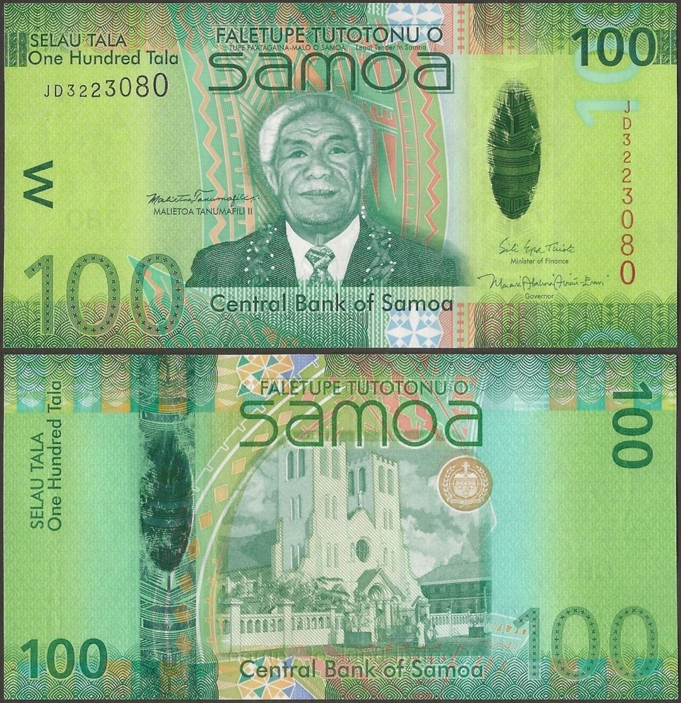 SAMOA P43b B119b  100 TALA 2017 @ Ebanknoteshop