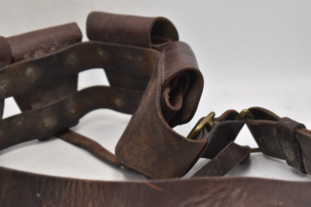 British Army 1903 Pattern Leather Ammunition Bandolier Military Surplus