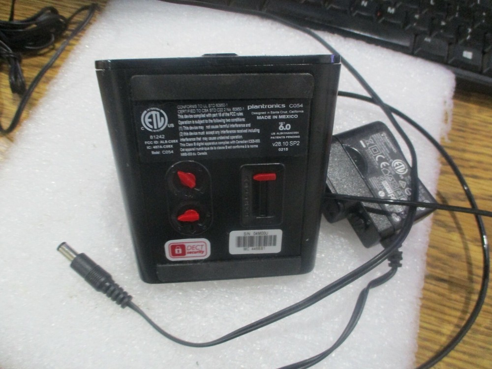 Plantronics Model: C054 Charging Base (Only) with AC Adapter and Balun